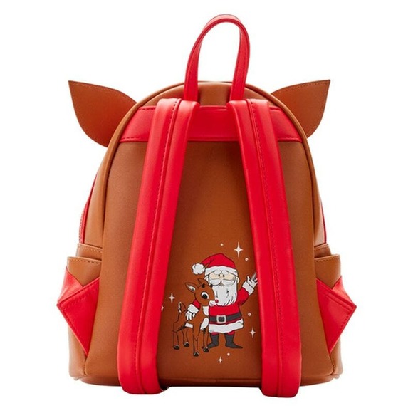 Exclusive Loungefly Rudolph the Red-Nosed Reindeer Light Up Backpack - Picture 3 of 10